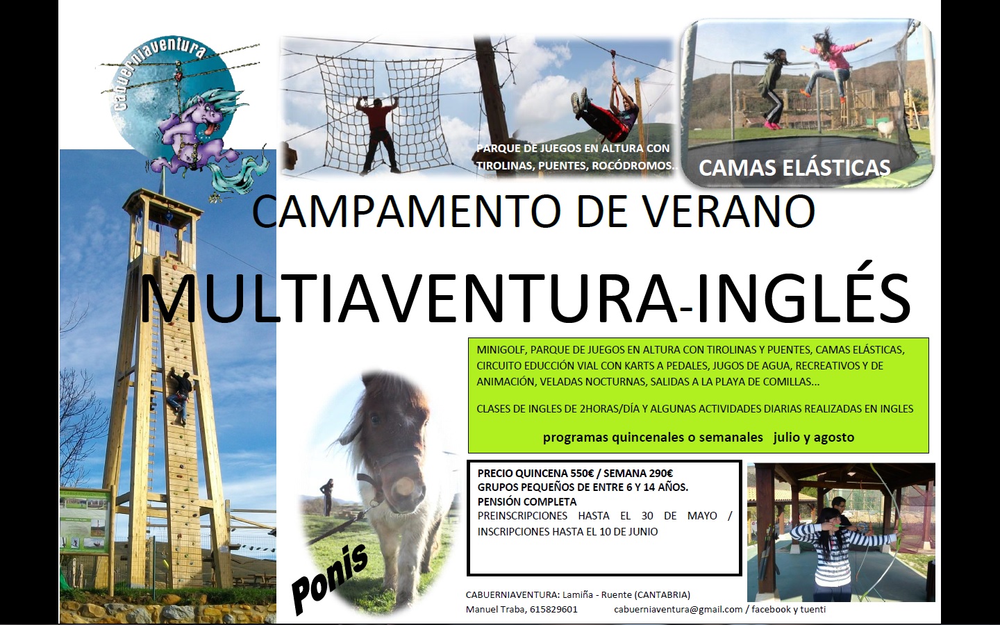 Campamentos Multiaventura Inglés Cabuerniaventura Cantabria